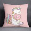 Cartoon Pink Unicorn Collection Pillow Gift Home Office Decor Pillow Bedroom Sofa Car Cushion Cover Pillowcase