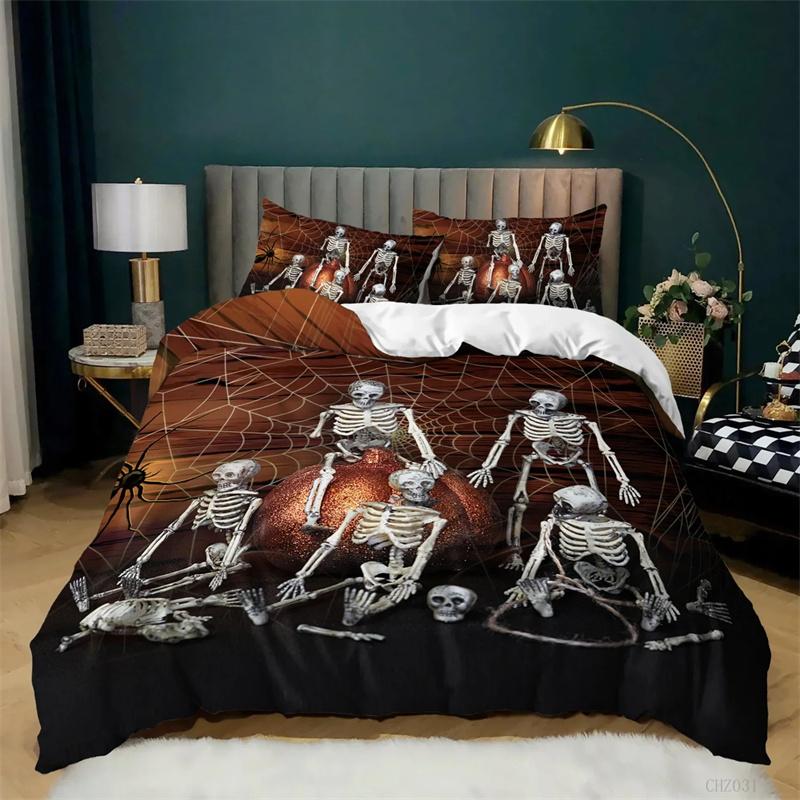 Skull Deadpool Duvet Cover Set 240x220 200x200 Twin Queen King Double Bed Linens Quilt Cover Big Hand Design