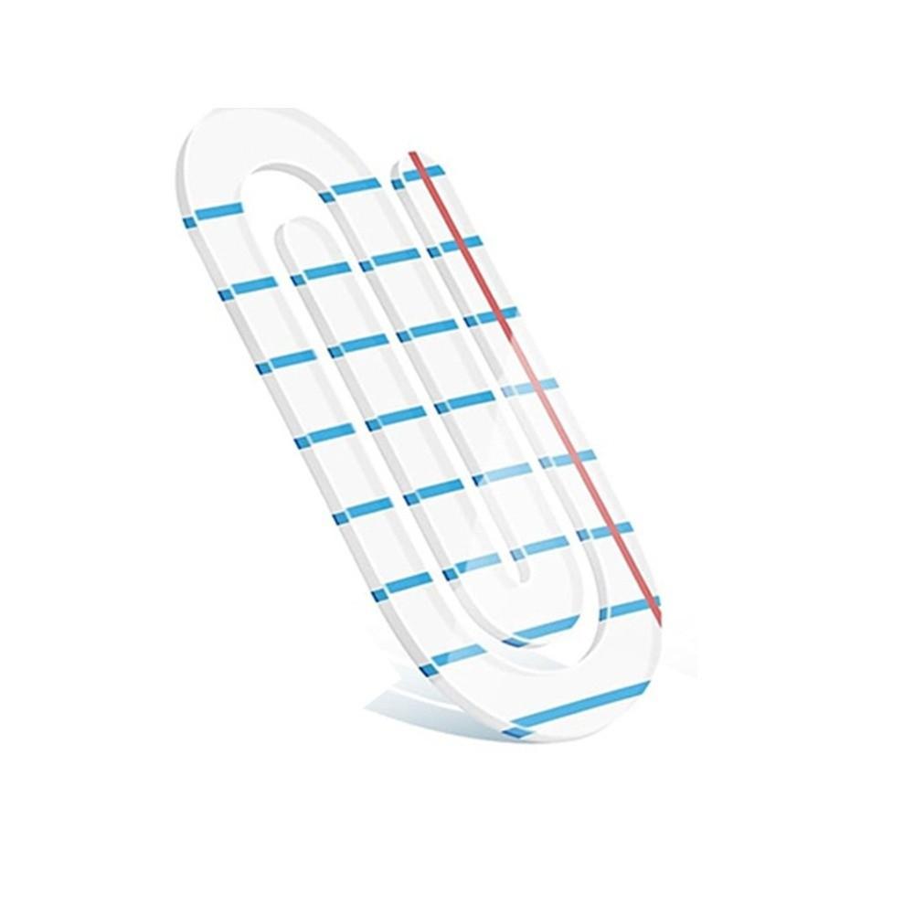 9pcs Big Size Heat Transfer Bookmark Acrylic DIY Pattern Paper Clip  School Office Stationery