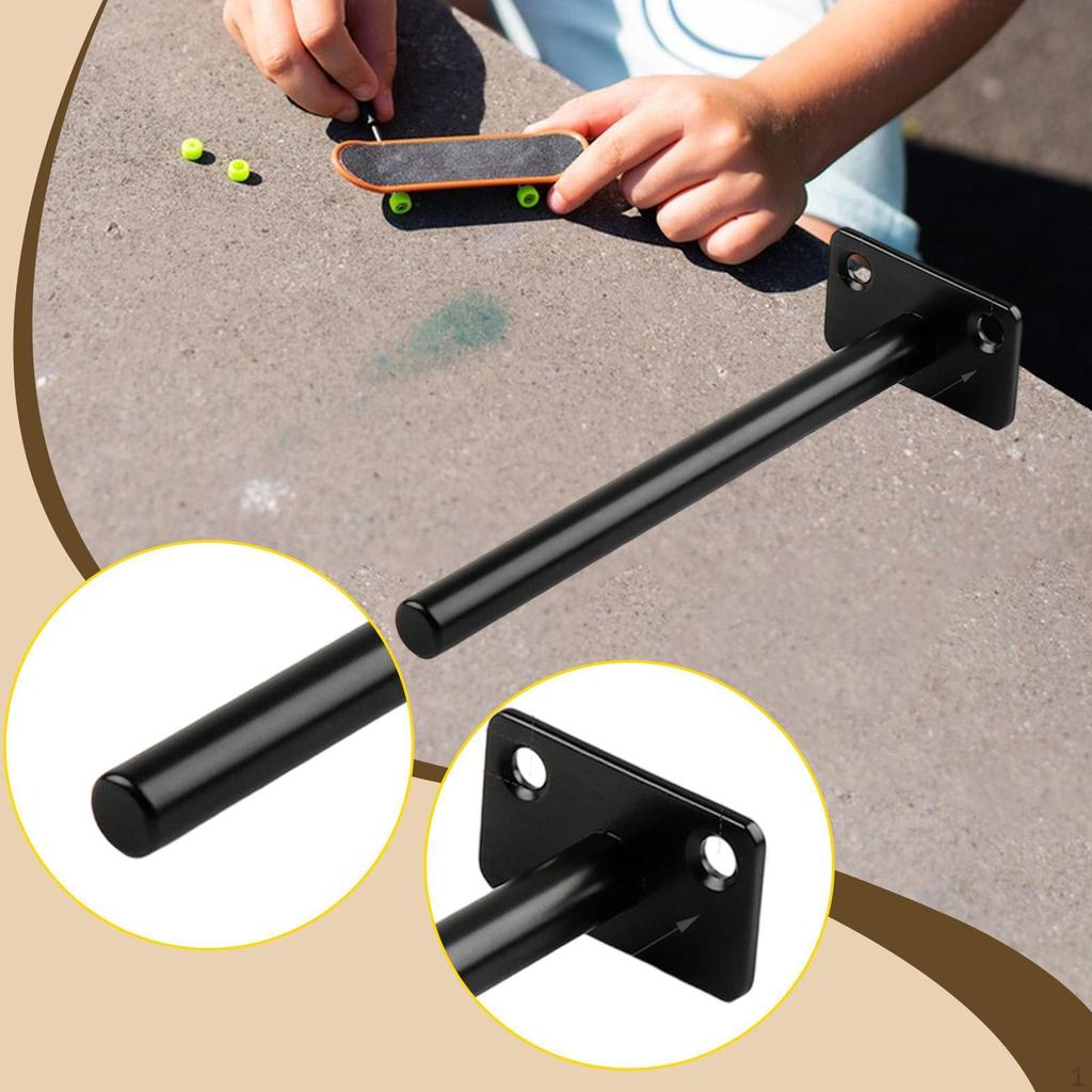 Fingerboard Rail Pole Finger Board Training Stable Base Skateboard Ramp for Games Educational