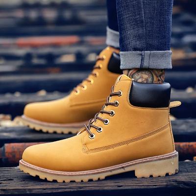 High Quality Men's Boots Fashion Motorcycle Ankle Boots Waterproof Leather Boots for Men Casual Platform Boot Unisex Botas Mujer