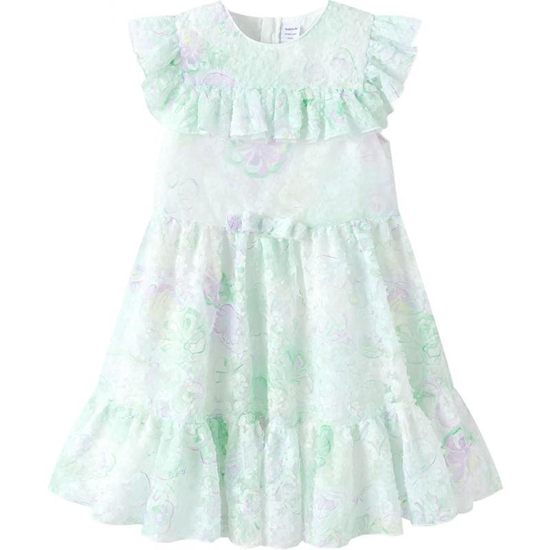 Balabala Girls Summer Floral Princess Dress 130