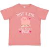 Inktastic Just A Kid Who Loves Pigs Toddler T-Shirt Pig Animals Lover Childs