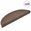 VidaXL Stair Treads 20 Pcs Coffee Brown 56x17x3 Cm, Stair Carpet, Stair Step, Stair Decoration 3365785