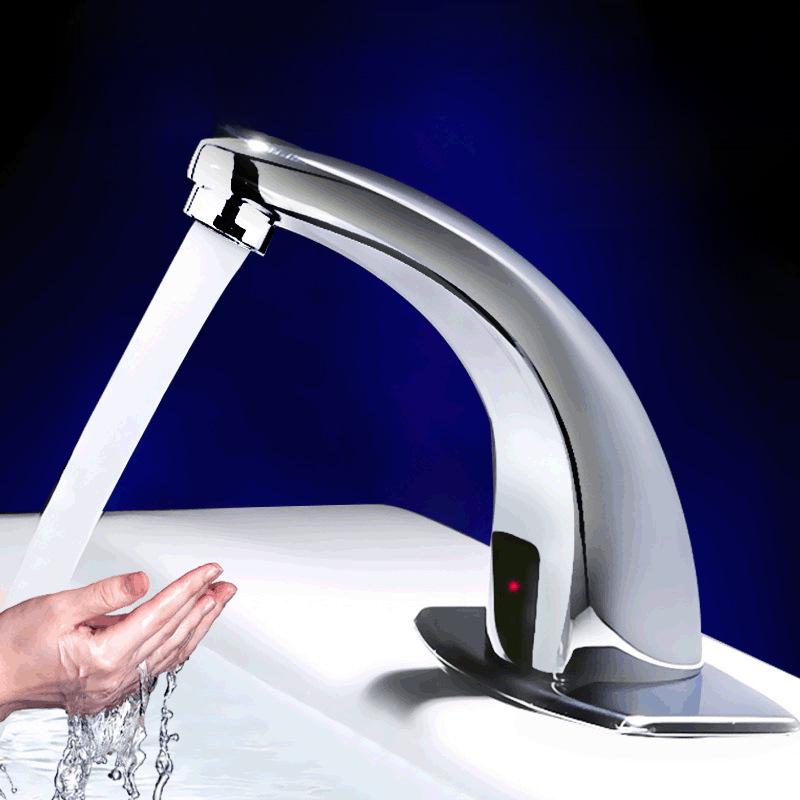 Smart Automatic Infrared Dual-Temperature Faucet for Hands-Free Washing