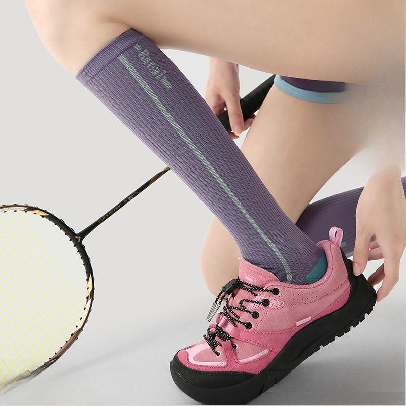 Calf Support Long Socks for Men Women Performance Wear Light Compression Sport Socks Professional Running Jump Rope Fitness