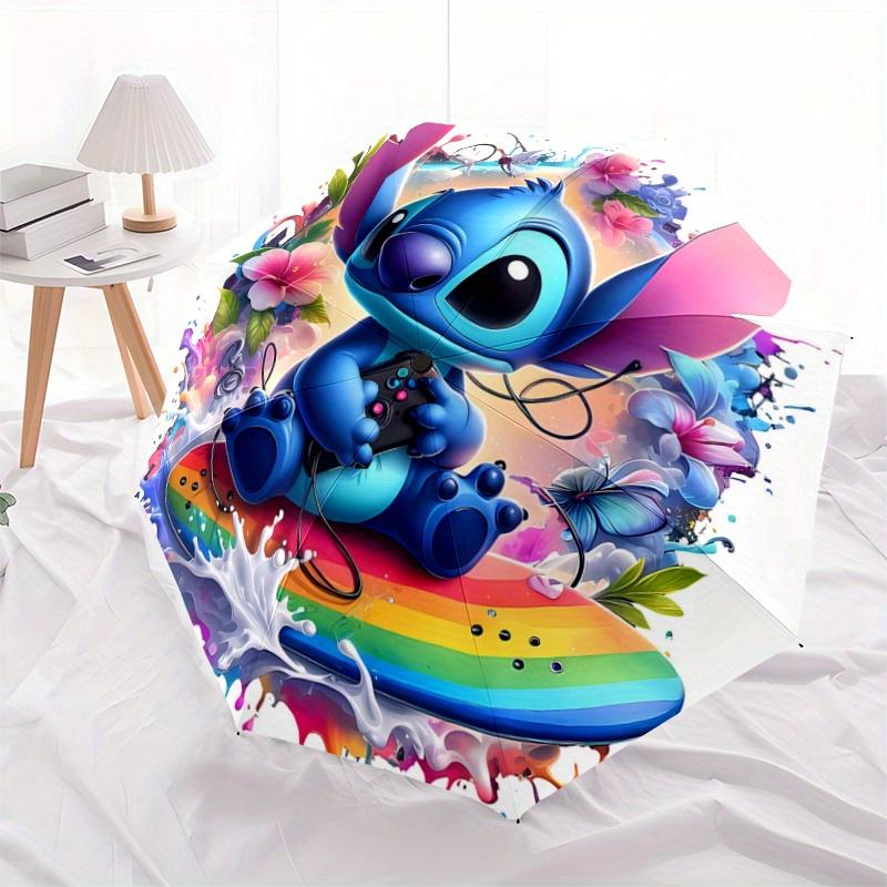 1pc Surfing Stitch Automatic Opening and Closing Umbrella - Small Umbrella Suitable for Various Occasions, Portable 3-Fold Small Umbrella fo