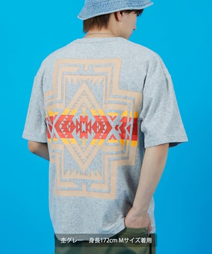 [IMPROVES] [SIDEWAYSTANCE] Native American Print Pile Short Sleeve T-Shirt