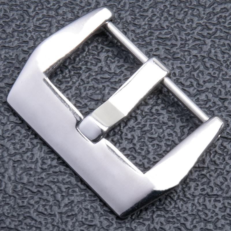 Stainless Steel Pin Tang Buckle Rubber Leather Watchband 18mm 20mm 22mm 24mm 26mm For Panerai Wristband Screw Clasp Accessories