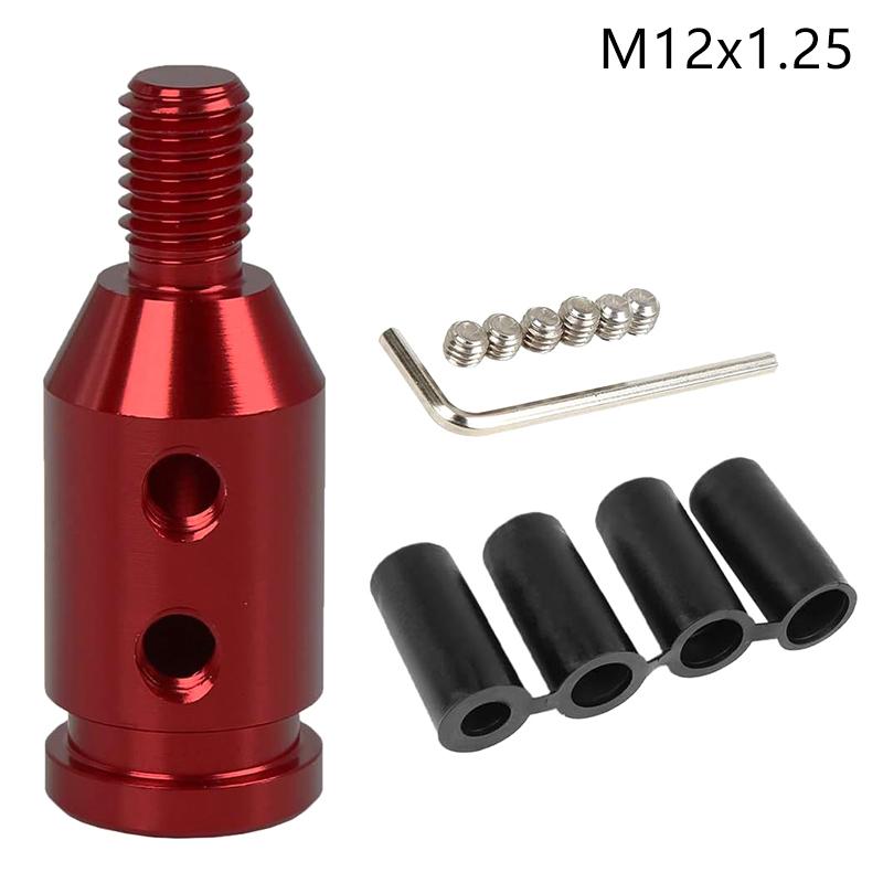 Universal Car Auto Aluminum Gear Shift Knob Adapter For Non Threaded Shifters