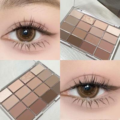 Simple Sixteen-color Eye Shadow Palette Multi-color Pearlescent Matte Eye Shadow Integrated Plate