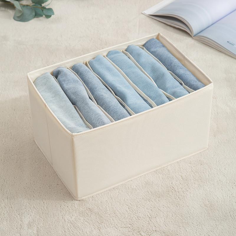 Oxford Cloth Storage Bin With Dividers For Closet And Bedroom Organization
