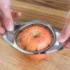 Stainless Steel Apple Slicer, Reusable Corerender Creative Fruit Slicer with Adjustable Metal Blades for Perfect Slices