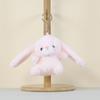 Cartoon Rabbit Plush Toy Keyring With Soft Polyester Material For Children