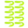 10pcs Fishing Lures 5.5cm 2.1g Swimbait Curl Tail Worms Grub Lures Soft Baits Baits Fishing Accessories