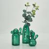 Cactus Glass Vase Hydroponic Plant Living Room Decoration Aromatherapy Bottle Flower Decor Vase Tabletop Small Vase Handicraft