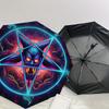 1pc Devilish Pentagram Symbol Umbrella with Plastic Handle,Suitable for All Seasons Home Travel Outdoor UmbrellaDD1291