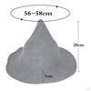 Hat Costume Sharp Wool Witch Hat, Pointed Felt Halloween Warm Autumn Winter Cap