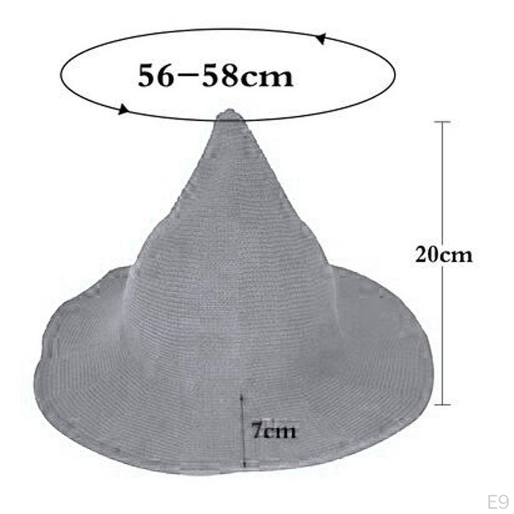 Hat Costume Sharp Wool Witch Hat, Pointed Felt Halloween Warm Autumn Winter Cap