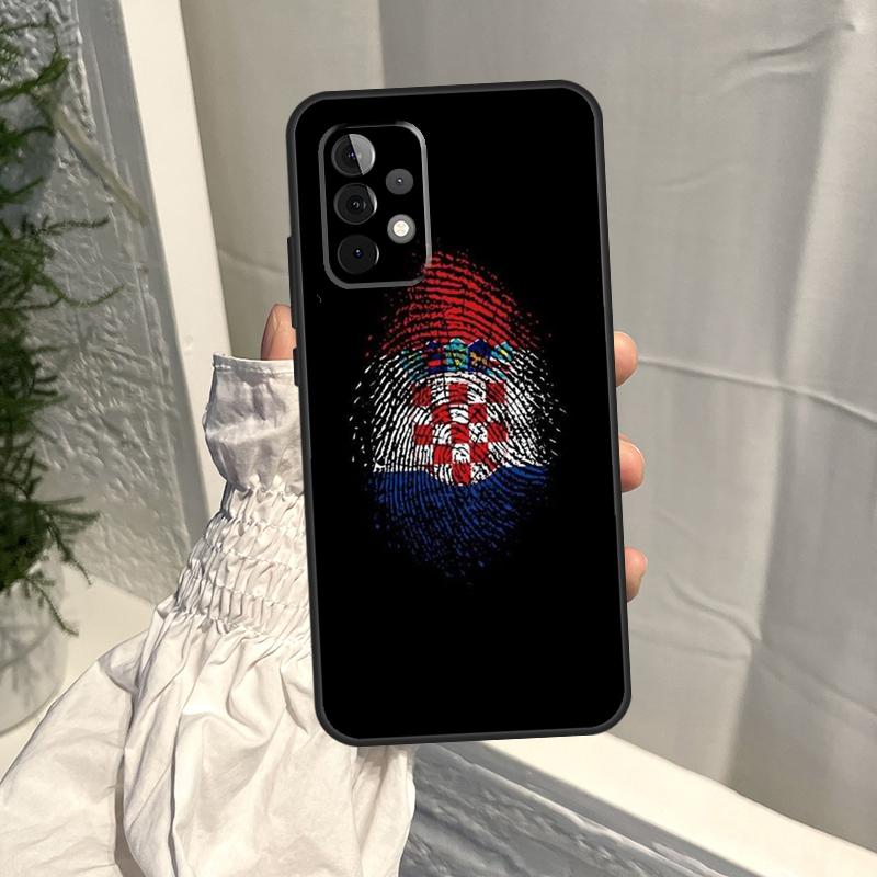 Croatia Flag Case For Samsung Galaxy A56 A36 A16 A06 A54 A34 A14 A13 A53 A12 A22 A32 A52 A35 A15 A55 A17