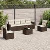 VidaXL Garden Lounge Set with Cushions 7 Pcs, Sofas with Adjustable Feet, Outdoor Furniture Set Patio Terrace, 3218813