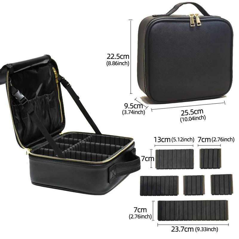 New PU Leather Cosmetic Bag Multi-Functional Portable Travel Storage Makeup Case For Women