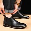 Herrenschuhe Chelsea Boots Retro Chelsea Stiefeletten Lässiger flacher Schuh Elastisch Formell Businesskleid Herrenschuh 2025 Neu Frühling Herbst