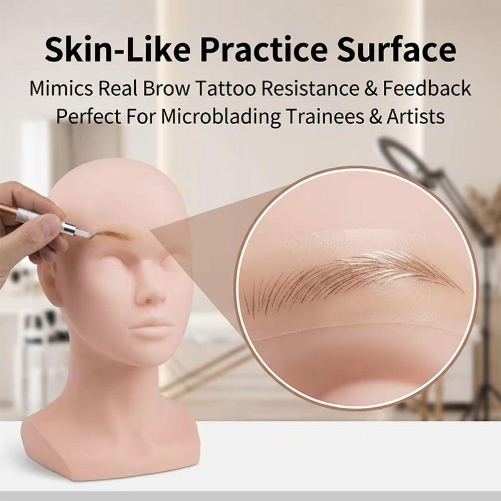 20Pcs Adhesive Tattoo Practice Sticker Eyebrow Line Practice Stickers Makeup Tattoo Training