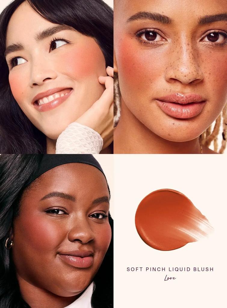 Rara beleza batom blush creme Grace blush líquido à prova d'água Mositure contorno facial sombra blush líquido maquiagem rechonchudo