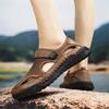 High Quality Sandals Breathable Men Shoes Mesh Outdoor Men Hollow Sandals Antiskid Beach Sandals Flat Footwear Zapatillas Hombre