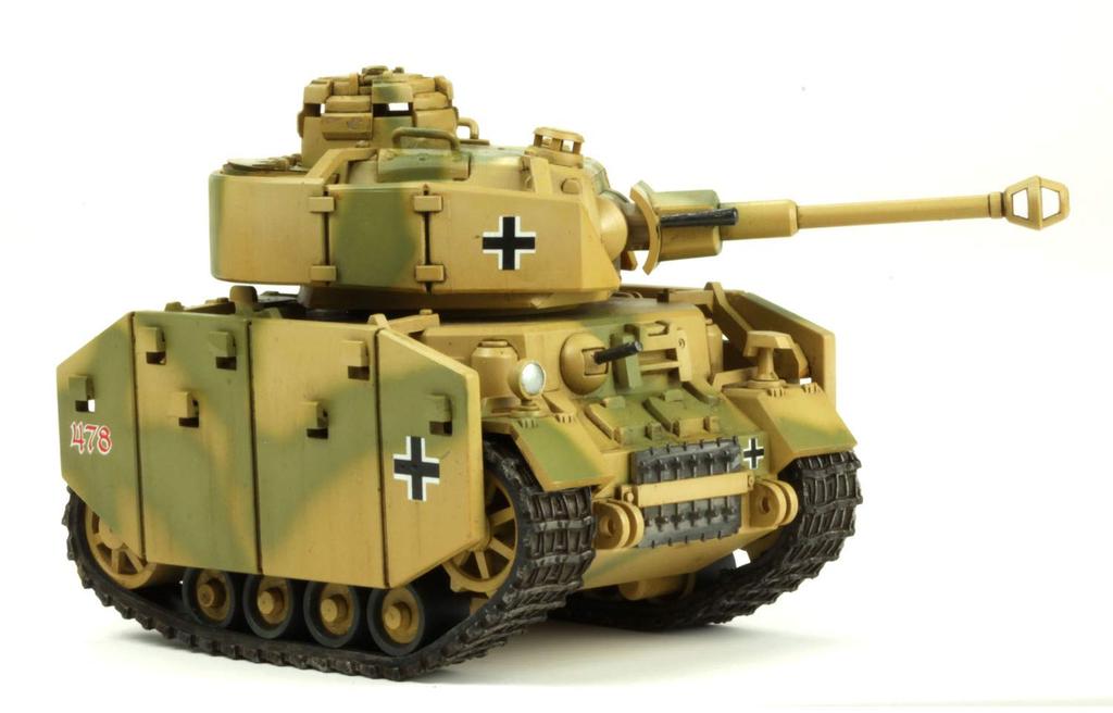 Meng Model World War Toon Series German Medium Tank Panzer IV Pre-Colored Plastic Model Kit MWWT013