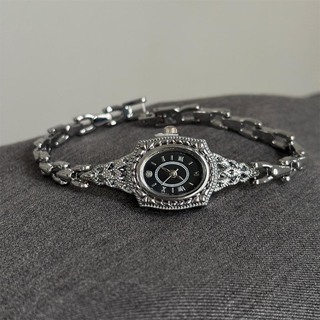 Medieval Niche Vintage Diamond-Encrusted Retro Light Luxury Watch Women'S Exquisite Delicate Bracelet Premium Quartz Women'S Watch