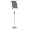 Exhibition Stand Silver 30 X 25 X 128 Cm Aluminum