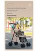 Compact Double-Layer Foldable Pet Stroller for Small Dogs and Cats
