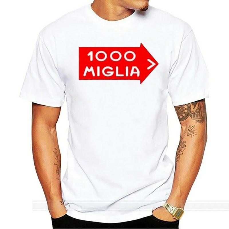 Vintage Italian Mille Miglia Rally Racing Logo Men'S Black T-Shirt Size S To 3Xl Newest Fashion Tee Shirt