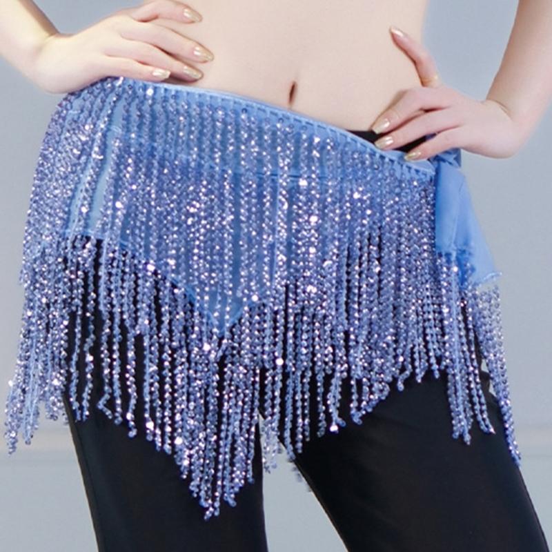 Professional Grade Belly Dance Hip Scarf Lightweight Polyester Fabric for Comfortable Extended Dance Practice