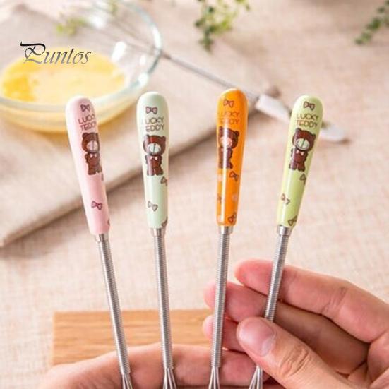 Wire  Whisks Manual Clean Easily Stainless Steel Manual Mini Agitator Kitchen Egg Mixer for Kitchen