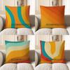 Home Decor Colorful Curved Pattern Decorative Throw Pillow Pattern Cushion Cover Suitable For Sofa Bedroom Car Pillow Cover