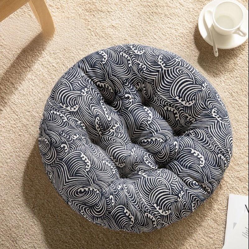 Scaun de birou rotund Scaun student Perna stil pastoral Casa gradina bumbac perna portabila respirabila Cadou decorativ