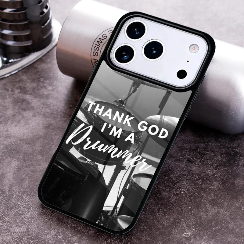 

Musical Instrument Drum soft Phone Case for iPhone 17 16 15 Pro Max Air 14 13 12 11 Plus Shockproof Capa Cover iPhone17 Pro