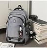 Schoolbag Korean tooling trendy texture schoolbag college student function street style commuting travel casual versatile backpack