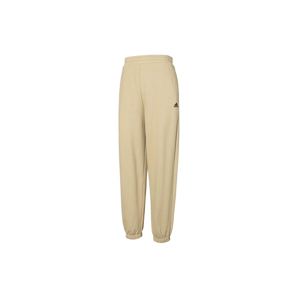 adidas Women's Essentials Fleece Jogger Pants Beige IV7609