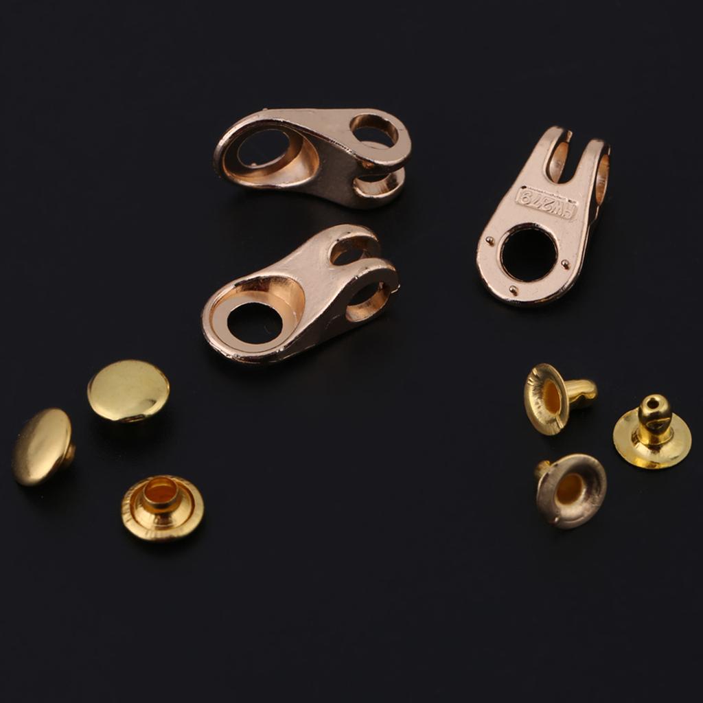 20x Schuhschnürhaken Schnürösen Schnallen mit Nieten zur ReparaturCelsiusCampCelsiusWandernCelsiusKlettern (Gold)