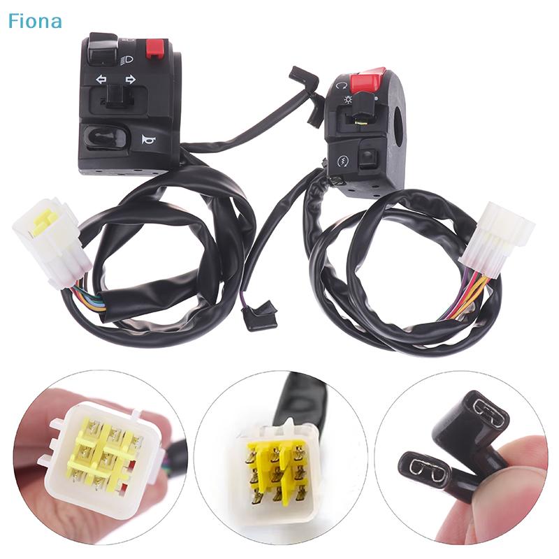 1/2Pcs 22mm Motorcycle Handlebar Switches Motorbike Horn Button Turn Signal Electric Fog Lamp Light Start Handle Controller