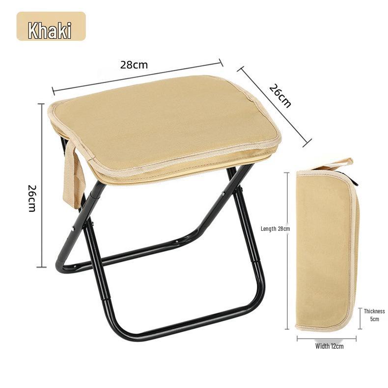 Portable Folding Stool for Outdoor Activities and Storage