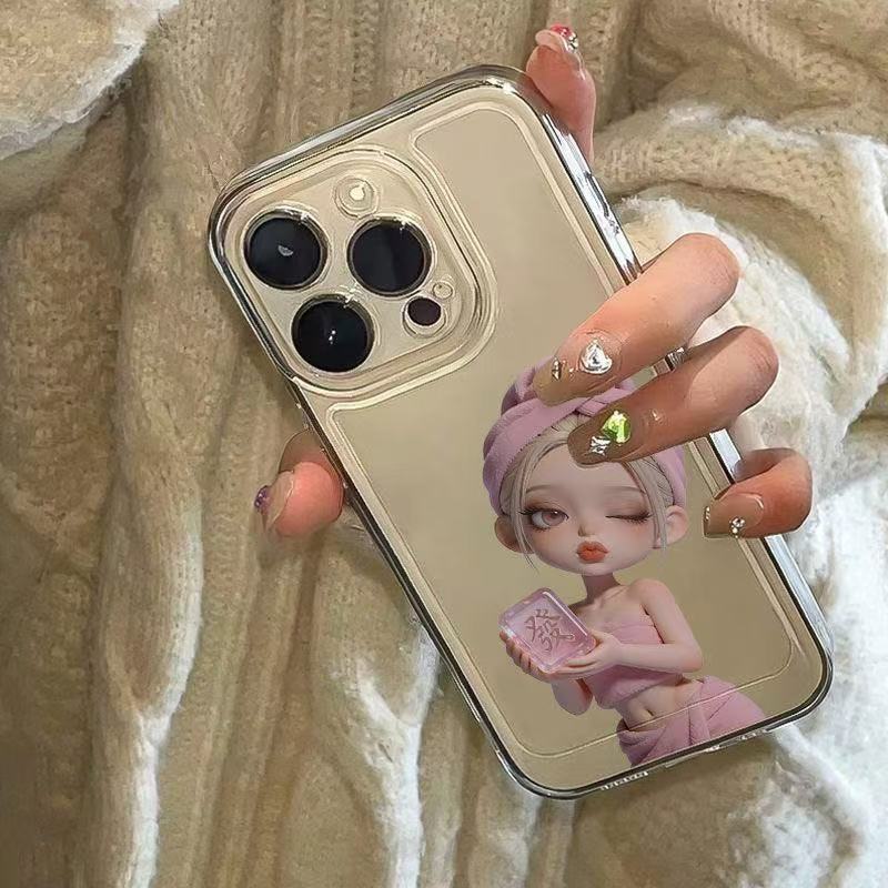 Personality girl applies iphone17promax mobile phone case apple 16/14pro Guochao 13/12/15/11x