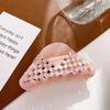 Chic Trendy And Oversized Rhinestone Hair Claw Clip In Soft Pastel Colors For Women