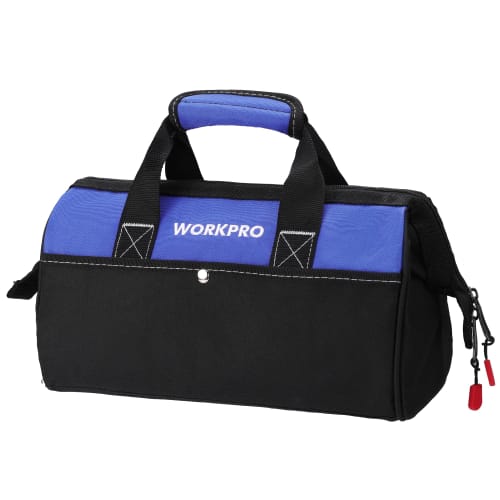 WORKPRO Tool Bag, Tool Storage Bag, Large Storage, 600D Oxford, Wide Opening, 33cm Wide
