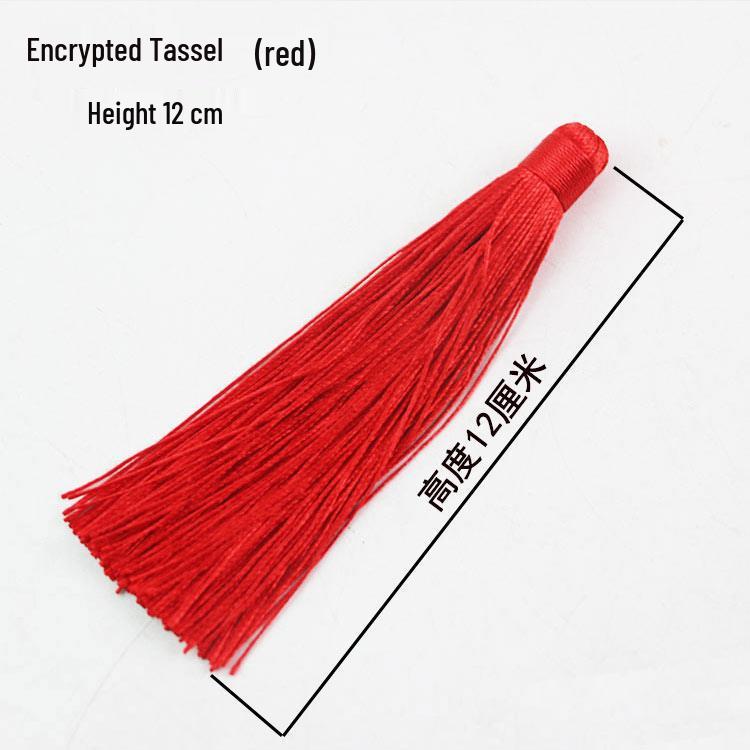 Small Unfinished Chinese Knot with Tassel and Butterfly Pendant – Handcrafted Decorative Knot