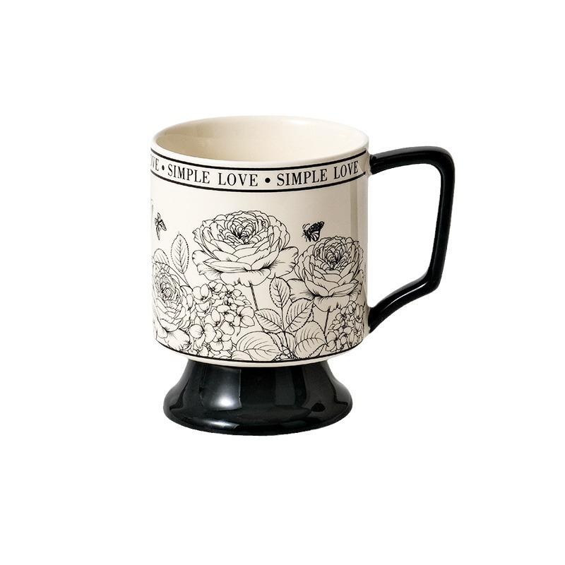 Wow Custom Retro Goblet Ceramic Water Cup Gift Souvenir Mug Processing Custom